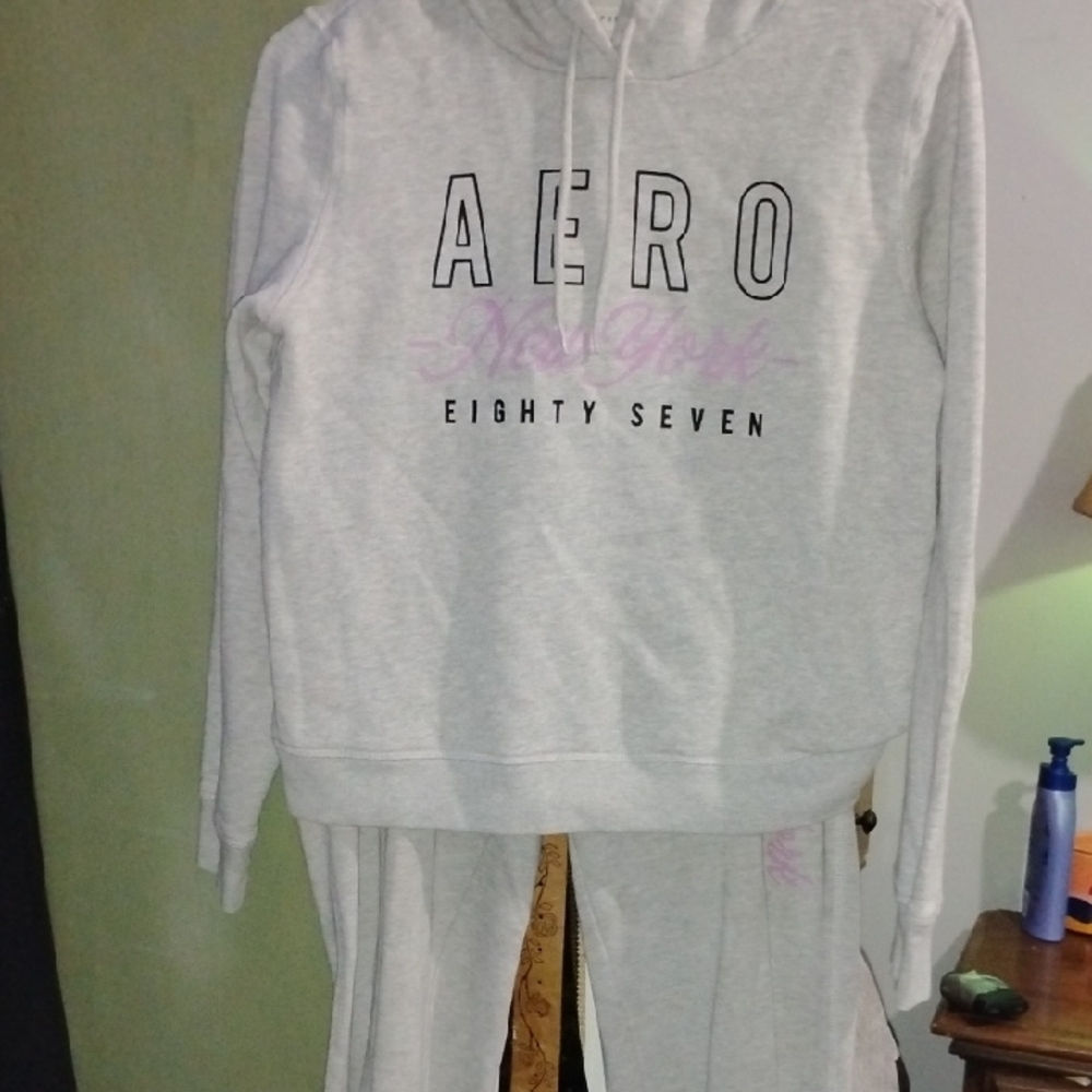 Aeropostale Heather Gray Hoodie